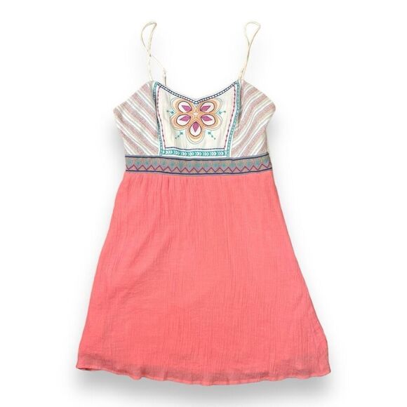 Altar’d State Embroidered Mini Dress Sz L - Picture 2 of 11